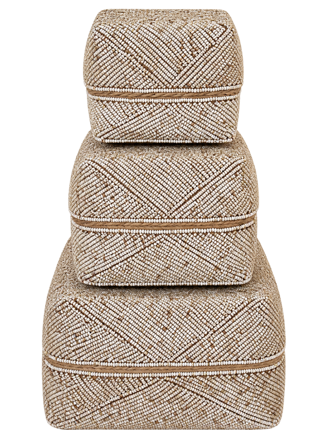 Sari Beaded Basket
